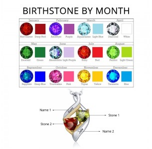 Personalized Birthstone Necklace JEWJONE101328